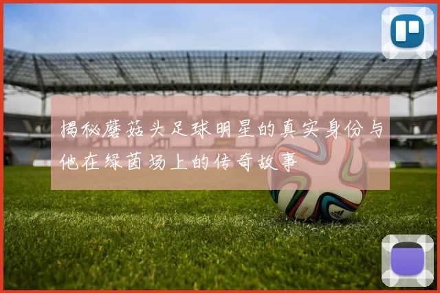 揭秘蘑菇头足球明星的真实身份与他在绿茵场上的传奇故事