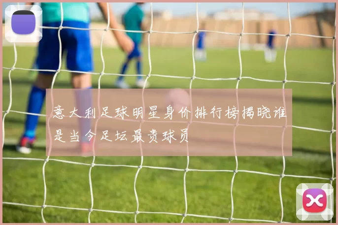 意大利足球明星身价排行榜揭晓谁是当今足坛最贵球员